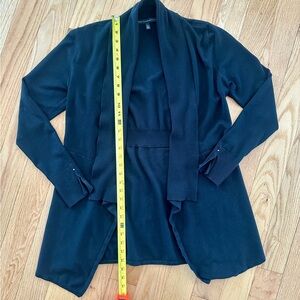 White House Black Market Open Front Cardigan, Women’s Size L, Color: Black
